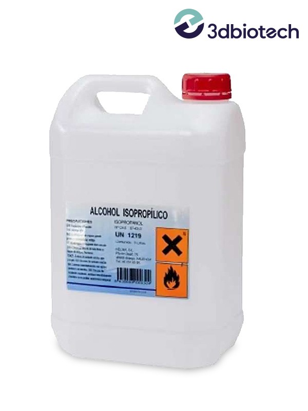 - El alcohol isopropílico, isopropanol o 2-propanol se evapora muy rápido sin dejar residuos.
- Es un alcohol incoloro, inflama